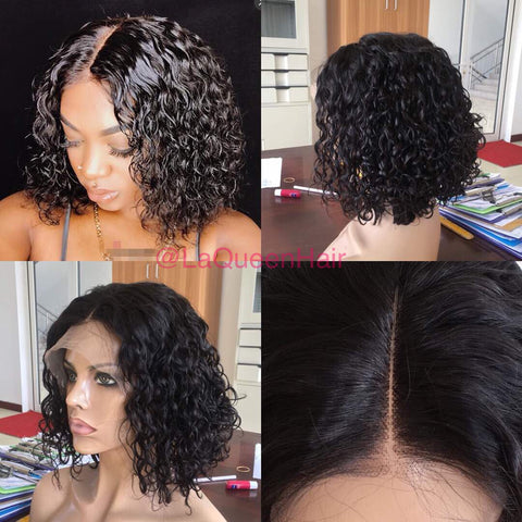 Brazilian short wet curly wig